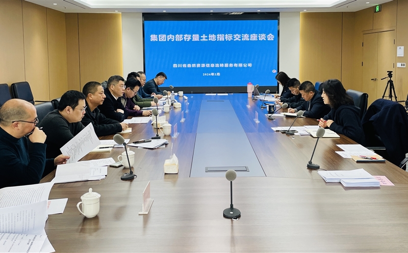 锚定战略协同，，，，激活存量价值——流转效劳公司召开集团内部存量土地指标交流座谈会